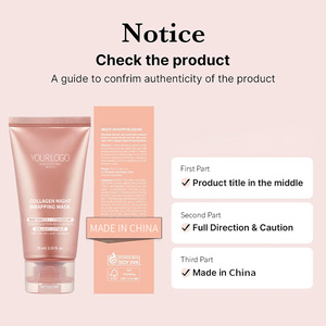 Collagen Crystal Gel Overnight Sleeping <strong>Mask</strong> with Hyaluronic Acid &amp; Niacinamide-Anti-Aging Firming Hydration for All Skin Types - Product Image 3