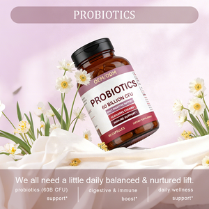 Probiotica 60 Miljard CFU 10 Stammen Capsules - Dagelijkse Ondersteuning van de Spijsvertering & Immuunsysteem Voedingssupplement OEM/ODM Probiotisch Supplement - Product Image 3