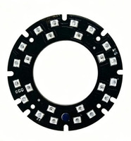 Illuminateur IR personnalisé 850nm, panneau lumineux infrarouge annulaire SMD 2835 LED pour caméra CCTV, lampe infrarouge de vision nocturne