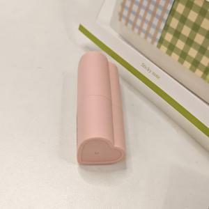 Spot Pink Heart Blush Stick Tubo vacío Rotativo Textura esmerilada Lápiz labial Contenedor Hexi Cosméticos Embalaje - Product Image 3