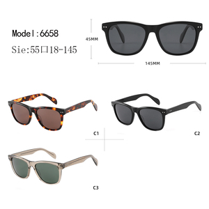 Gafas de Sol Way Farer con Montura Completa 6658, Protección UV400, Duraderas, Color Mixto, Estilo Ojo de Gato, Unisex, Retro, para Uso en Exteriores, C1 C2 C3 - Product Image 1