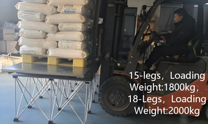 Table de travail télescopique en alliage d'<span class=keywords><strong>aluminium</strong></span> à 15 pieds, capacité 1800 kg, plateforme portable OEM - Product Image 5