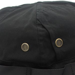 Bucket Hat Breathable Sun Protection Fisherman Hat For Men Outdoor Sports Khaki Black Dark Gray Army Green Solid Color Wool - Product Image 3