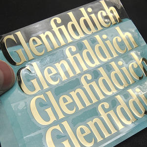 זהב ניקל רכב אביזרים pvc מדבקה מתכת לוגו מדבקה עבור מחשב נייד נייד מחשב נייד מקרר גיטרה מכונית - Product Image 3