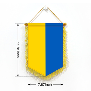 Wholesale Mini Pennant Car Flags 20x30cm Ukraine Wall Decor <b>Small</b> Ornaments Hanging Digital Printing - Product Image 4