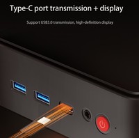 Mini PC industriel LIMYEE N150 sans ventilateur, Mini PC DP HDMI Type-C DDR4 Intel Win 10/11 Linux System Mini Computer