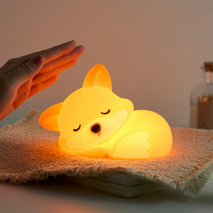Lámpara Nocturna de Zorro, Linda Lámpara de Silicona con Forma de Zorro, Regulable, Recargable, LED, para Dormitorios, Sala de Estar - Product Image 6