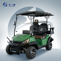 Voiturette de golf électrique tout-terrain 4 places avec batterie au lithium 72v