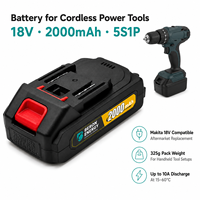 Batterie au lithium de remplacement 18V 2Ah pour outils électriques sans fil Makita BL1820 BL1830 BL1840 BL1850 BL1860 LXT, clé à chocs, perceuse