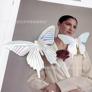 Iridescent 3D Butterfly Acrylic Hair <b>Clip</b> 12 Cm Diy Jewelry Accessories Party Decor Chaozhou <b>Spring</b> 2025 - Product Image 4