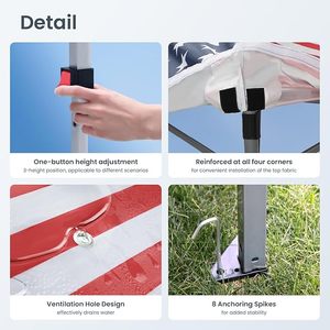 2024 diseño personalizado resistente 4 * 6FT Root Top Canopy House Tent gran oferta <span class=keywords><strong>accesorios</strong></span> <span class=keywords><strong>de</strong></span> aluminio <span class=keywords><strong>para</strong></span> exposiciones <span class=keywords><strong>de</strong></span> ferias comerciales - Product Image 3