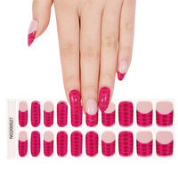 Autocollants pour vernis à ongles en gel UV d'usine, adhésifs, semi-durcis, enveloppes pour ongles