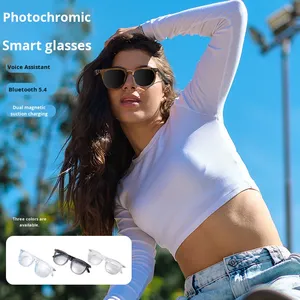 Gafas Inteligentes Bluetooth 2026 con Lentes Fotocromáticas, Auto-Tintado, Anti-Luz Azul, Gafas de Sol con Audio <span class=keywords><strong>para</strong></span> Oficina y Viajes GS07 - Product Image 3