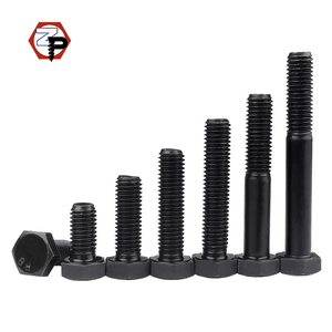 A325 M8x30 m10x40 m12x50 iso4017 4014 din931 din933 Oxit Đen lớp 8.8 4.8 <span class=keywords><strong>Hex</strong></span> bu lông lục giác - Product Image 1