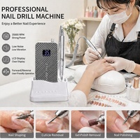 2032 nouveauté 50% de réduction 35000 tr/min Portable sans brosse Rechargeable Gel vernis à ongles forte perceuse à ongles dissolvant Machine professionnelle