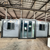 Rumah Kontainer Modern Minimalis Lengkap dengan Perabotan, 2 Kamar Tidur, Hunian Prefabrikasi Modular Mewah dari Kontainer Baja