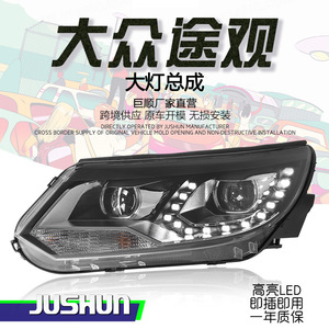 Ensemble de phares Jushun pour Tiguan 2013-2016, double projecteur LED DRL, version européenne - Product Image 5