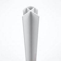 Bandes de protection d'angle en PVC en forme de L et en forme d'arc, personnalisables et profilés en plastique revêtus.