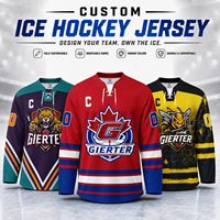 Jersey de Hockey Personalizado de Buena Calidad y Venta Garantizada, 100% Poliéster, Ropa de Hockey sobre Hielo a la Moda, Uniforme de Hockey sobre Hielo Sublimado