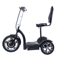 Entrepôt européen e-scooter pliable 3 roues scooter électrique 350W 36V contrôle facile outils de transport du Village