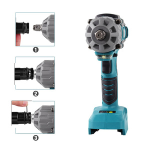Llave de Impacto Inalámbrica sin Escobillas de 600nm con 2 Baterías de Litio de Fábrica - Product Image 5