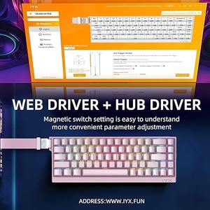 <span class=keywords><strong>Teclado</strong></span> para Juegos IROK MU68 Ultra Rápido con Interruptores Magnéticos, Intercambiable <span class=keywords><strong>en</strong></span> Caliente, RGB Programable, 8K, Baja Latencia, Cableado - Product Image 6