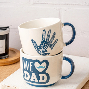 Tazas de cerámica con temática del Día del Padre, vasos de porcelana con estampados inspirados en el papá, tazas sentimentales para regalar - Product Image 2