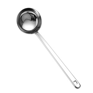 Louche à soupe en acier inoxydable 304, avec passoire, manche long, épaissie et profonde, multi-usages pour la cuisine et les plats chauds - Product Image 5