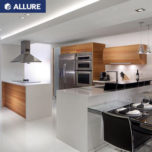 Mobili da <span class=keywords><strong>Cucina</strong></span> in PVC Stile Country Francese Allure con Verniciatura a Chip e Ante in Vetro - Product Image 4