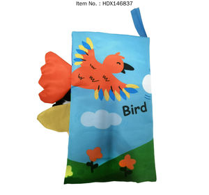 Libro de tela sensorial 3D con cola para bebé, juguete sonoro con temática de animales marinos, libro suave de primer aprendizaje para recién nacidos, regalos para bebés - Product Image 6