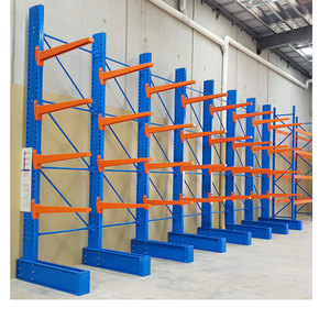 أرفف مستودع مغطاة بالبودرة من المصنع ، أرفف منصة ذات جانب واحد للخدمة الشاقة - Product Image 2
