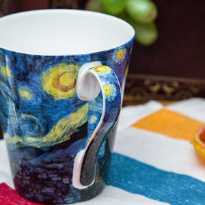 Taza de café de cerámica segura para <span class=keywords><strong>microondas</strong></span> saludable Fine Bone China, taza de leche personalizada de buena calidad - Product Image 4