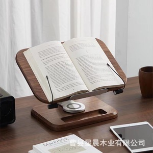 Soporte de lectura de madera maciza, soporte para libros de escritorio para estudiantes y niños, estante de almacenamiento multiusos - Product Image 2