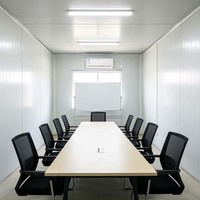 Edificio Prefabricado Reutilizable Tipo K, Resistente al Viento y al Fuego, Panel Sándwich, Refugio de Emergencia, Campamento Temporal, Dormitorio