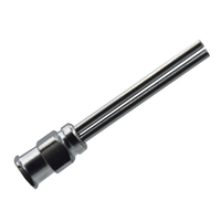 Aiguille de distribution en acier inoxydable à double tube de 1 pouce Buse à aiguille en métal de 25mm à double tête avec accessoires de machines-outils