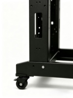 Baie de serveur mobile 24U 550*1200*600MM 19 pouces à deux colonnes et double rail, en acier laminé à froid SPCC, profondeur 600 mm