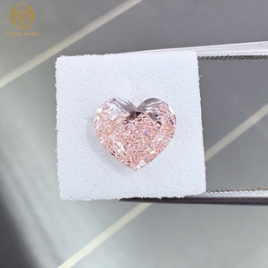 เพชรปลูกในห้องปฏิบัติการทรงหัวใจ สีชมพูเข้ม สดใส หรูหรา คุณภาพเยี่ยม CVD HPHT รับรองโดย IGI เพชรเม็ดเดี่ยวสำหรับทำเครื่องประดับ จากโรงงานโดยตรง - Product Image 2