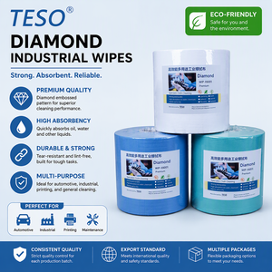 Lingettes industrielles <span class=keywords><strong>TESO</strong></span> Diamond, 55% pâte de bois, 45% polyester, non pelucheuses, absorbantes, rouleaux de chiffons de nettoyage - Product Image 1