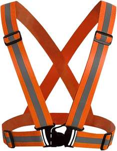 เสื้อกั๊กสะท้อนแสงสำหรับกีฬาหลายประเภท เหมาะสำหรับการเดินป่า ปั่นจักรยาน ขี่มอเตอร์ไซค์ มอ<span class=keywords><strong>ง</strong></span>เห็นได้ชัดเจน ระบายอากาศได้ดี พร้อมสายรัด - Product Image 3