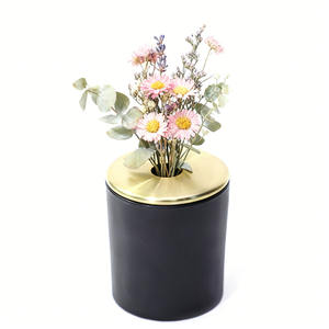 <span class=keywords><strong>Couvercle</strong></span> en métal doré de luxe, <span class=keywords><strong>creux</strong></span>, avec joint en PP pour bougie parfumée - Product Image 1