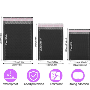 Sacs d'expédition en plastique à bulles personnalisés <span class=keywords><strong>pour</strong></span> produits promotionnels, vente chaude, sacs postaux auto-adhésifs avec bulles - Product Image 4