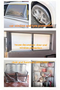 طلاء السيارات غطاء بلاستيكي عالمي دائم للاستعمال مرة واحدة في لفة فيلم حماية طلاء السيارات فيلم اخفاء - Product Image 6