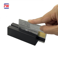 Lector de Tarjetas de Crédito de Banda Magnética de Alta Calidad, Mini, de 1, 2 o 3 Pistas, MSR98, Acceso por Puerto Serie, Material ABS, 13.56MHz