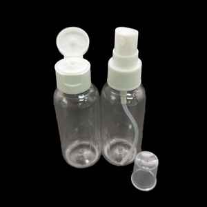 Plastic Packaging Cylinder Wholesale Plastic Packaging PET Cylinder Bottles Clear Custom Cosmetic Empty Bottle 50ml