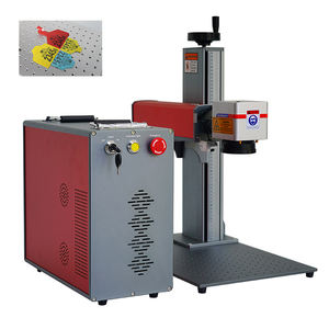 เครื่องทำเครื่องหมายเลเซอร์ไฟเบอร์ระบายความร้อนด้วยอากาศ CNC พร้อมเลเซอร์ CO2 Raycus 50W รองรับ dxf/plt /ai - Product Image 4