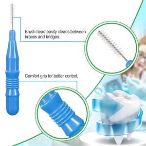 Interdental Brush Tooth Floss Tooth Cleaning Tool <b>Toothpick</b> Dental Tooth Flossing Head Oral Dental Flosser 60pcs Per Bag - Product Image 4
