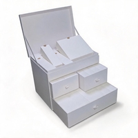Boîte cadeau personnalisée en forme de coffre au trésor avec couvercle rabattable, tiroir, ceinture, portefeuille, boîte de rangement pour vêtements, emballage pour vêtements