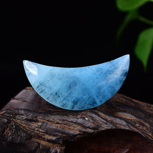 Nuovo Prodotto acquamarina luna con bling druzy pietra di cristallo Intagliato come contenitore di regalo per la guarigione - Product Image 4