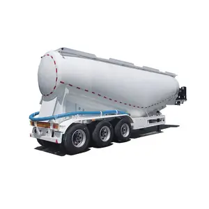 Air Compressor 40cbm Dry Powder Bulk Cement Semi Truck Trailers