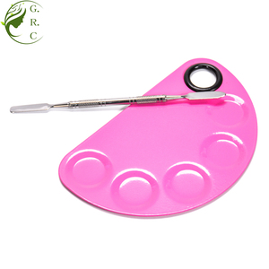 Bk29A Etiqueta Privada vacía Diy mezcla De Metal redondo metálico paleta De maquillaje cuchillo De paleta y espátula - Product Image 2